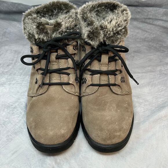 Sporto Booties Boots Women 7 Leather Waterproof Faux Fur Lined Winter Outdoors - Picture 3 of 9